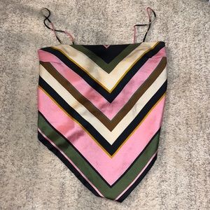 Zara multicolor backless top